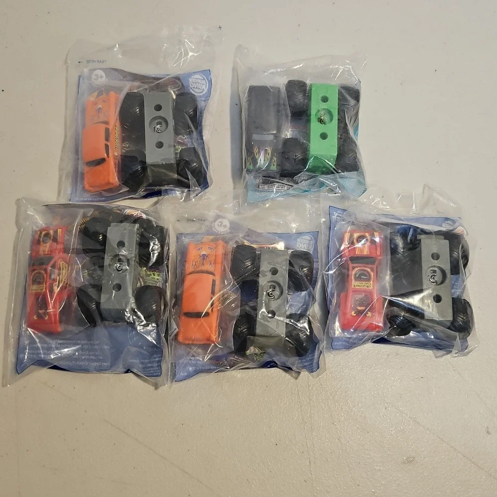 Lot (5) Monster Jam Burger King Toy Collection Hot Wheels